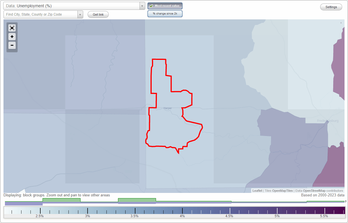 Work and Jobs in Harper, Texas (TX) Detailed Stats Occupations