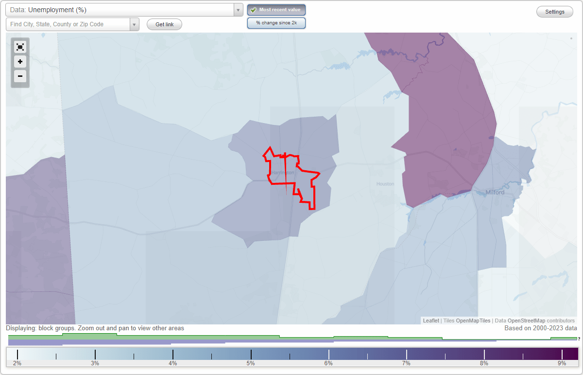 Work and Jobs in Harrington, Delaware (DE) Detailed Stats Occupations