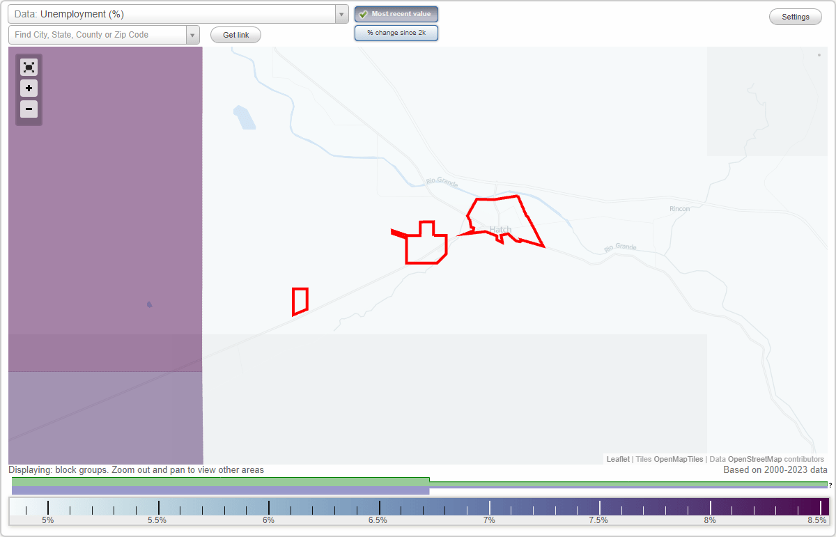 Work and Jobs in Hatch, New Mexico (NM) Detailed Stats Occupations, Industries, Unemployment