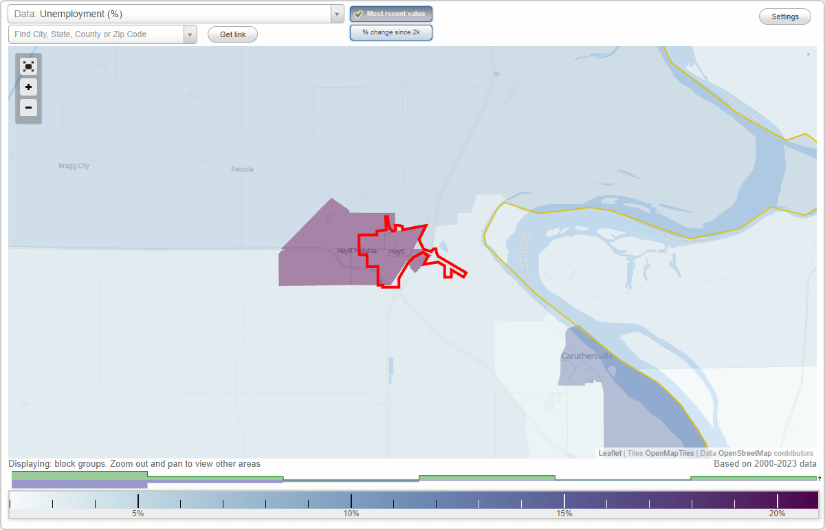 Work and Jobs in Hayti, Missouri (MO) Detailed Stats Occupations