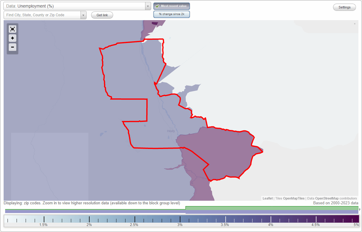 Work and Jobs in Healy, Alaska (AK) Detailed Stats Occupations