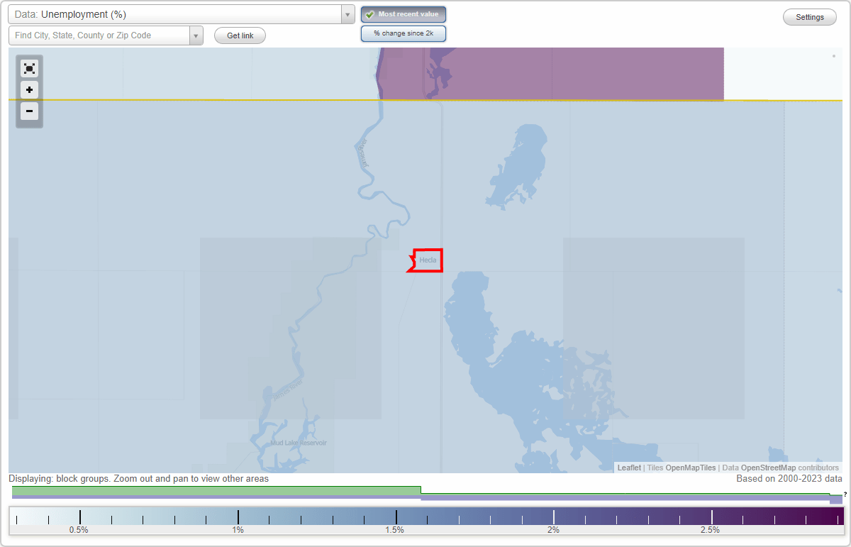 Work and Jobs in Hecla, South Dakota (SD) Detailed Stats Occupations