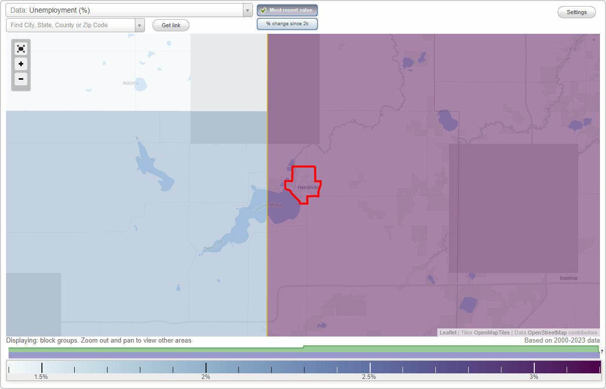 Work and Jobs in Hendricks, Minnesota (MN) Detailed Stats Occupations, Industries, Unemployment