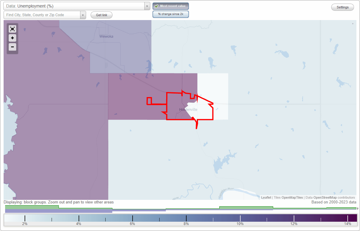 Work and Jobs in Holdenville, Oklahoma (OK) Detailed Stats Occupations