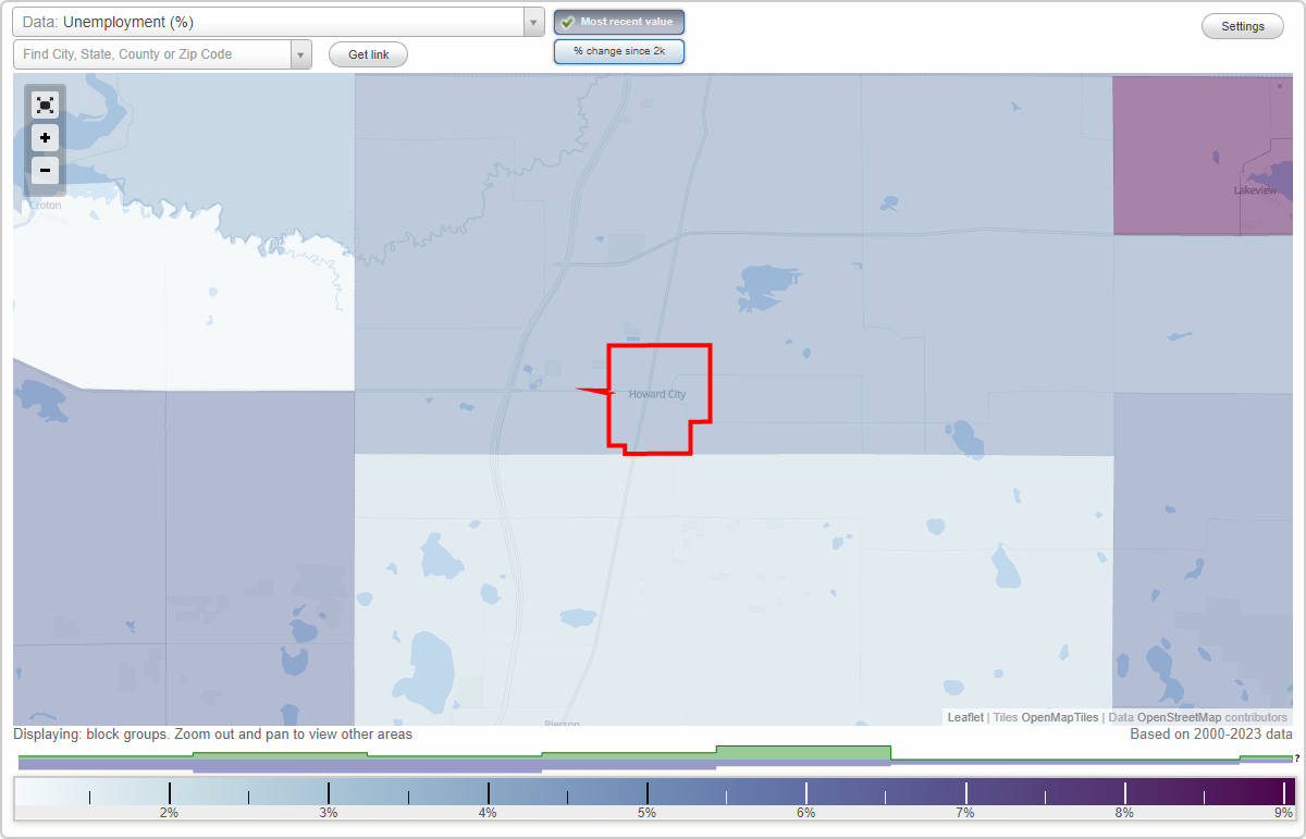 Work and Jobs in Howard City, Michigan (MI) Detailed Stats Occupations