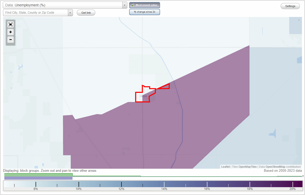Work and Jobs in Huron, California (CA) Detailed Stats Occupations