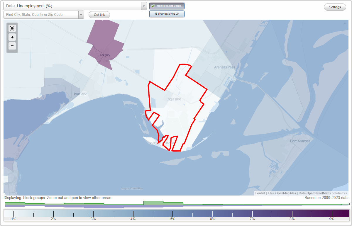 Work and Jobs in Ingleside, Texas (TX) Detailed Stats Occupations