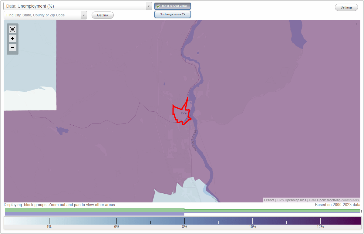 Work and Jobs in Ione, Washington (WA) Detailed Stats Occupations