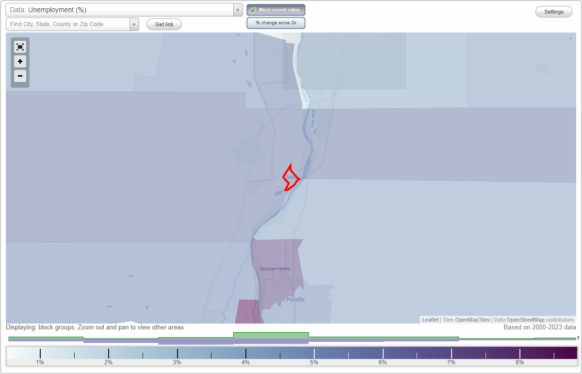Work and Jobs in Isleta Village Proper, New Mexico (NM) Detailed Stats