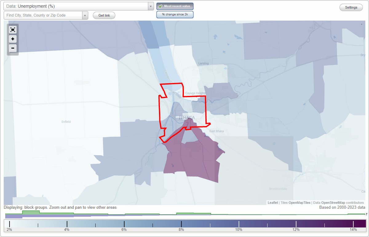 Work and Jobs in Ithaca, New York (NY) Detailed Stats Occupations