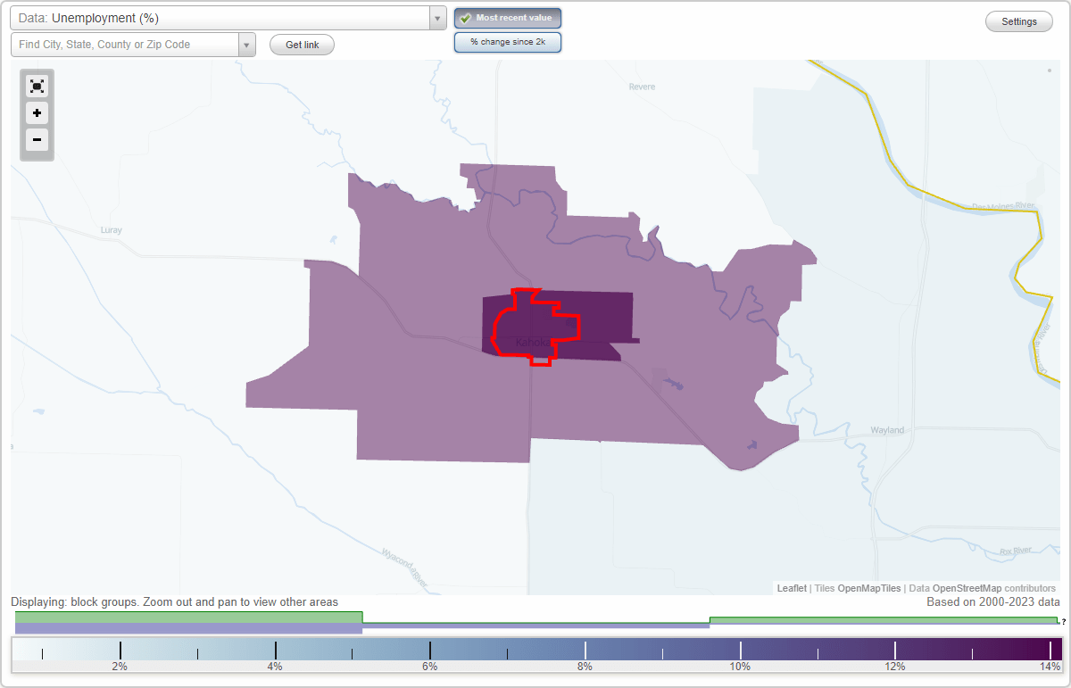 Work and Jobs in Kahoka, Missouri (MO) Detailed Stats Occupations