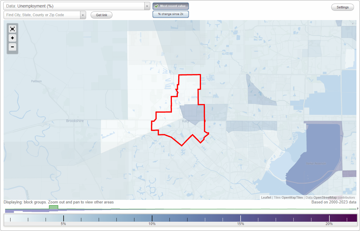 Work and Jobs in Katy, Texas (TX) Detailed Stats Occupations, Industries, Unemployment, Workers