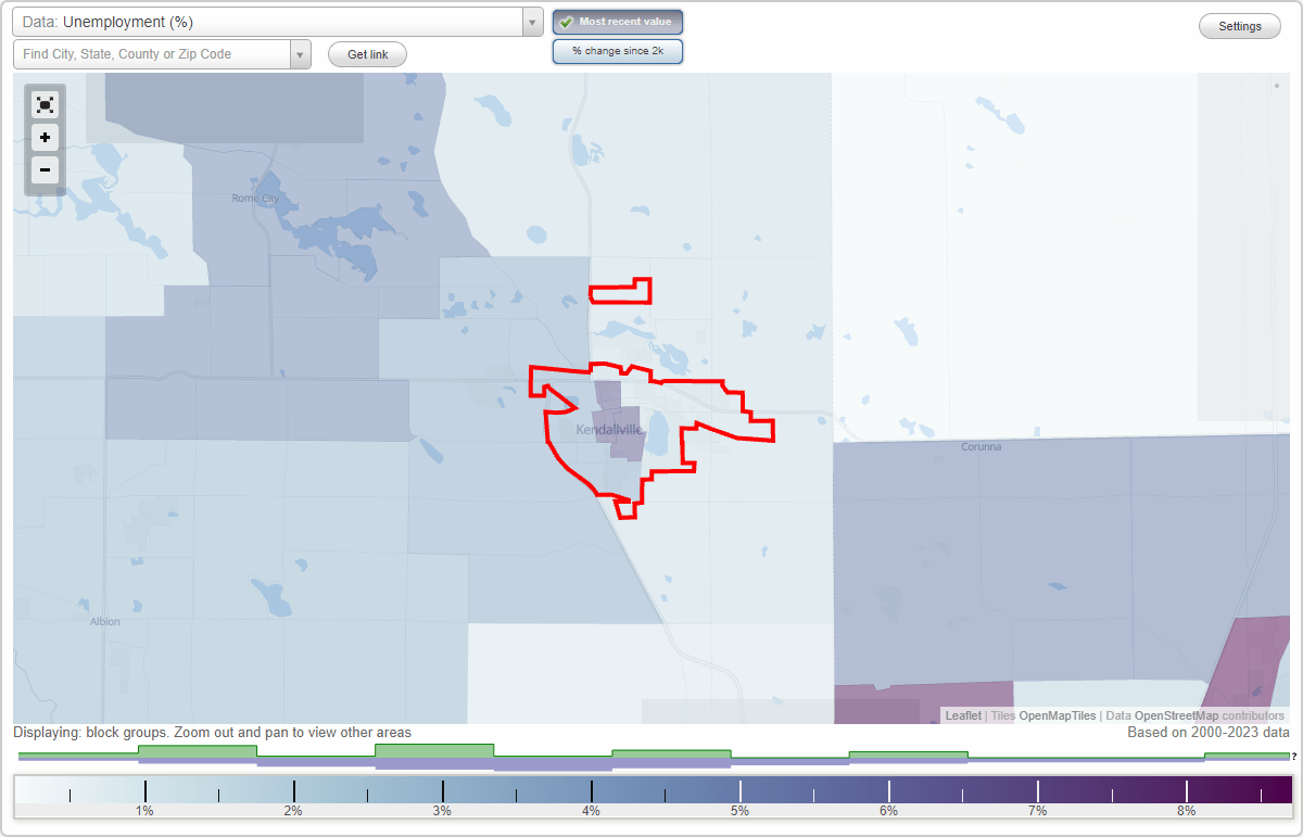 Work and Jobs in Kendallville, Indiana (IN) Detailed Stats Occupations