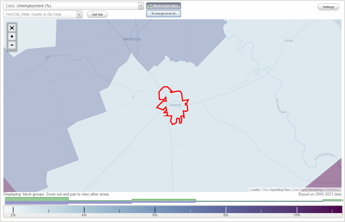 Work and Jobs in Kenedy, Texas (TX) Detailed Stats Occupations
