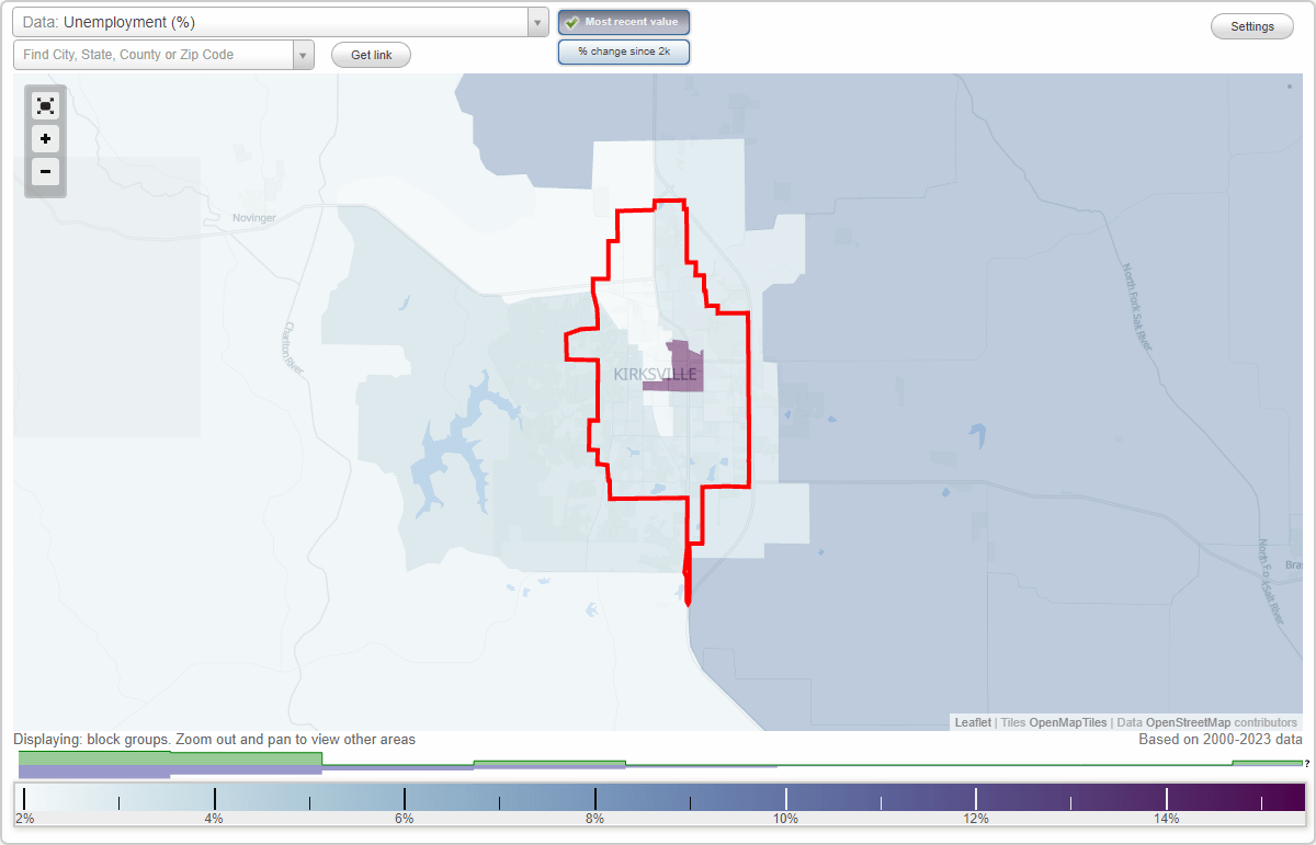 Work and Jobs in Kirksville, Missouri (MO) Detailed Stats Occupations