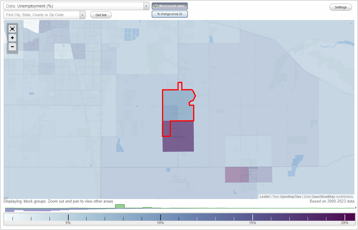 Work and Jobs in Lamont, California (CA) Detailed Stats Occupations