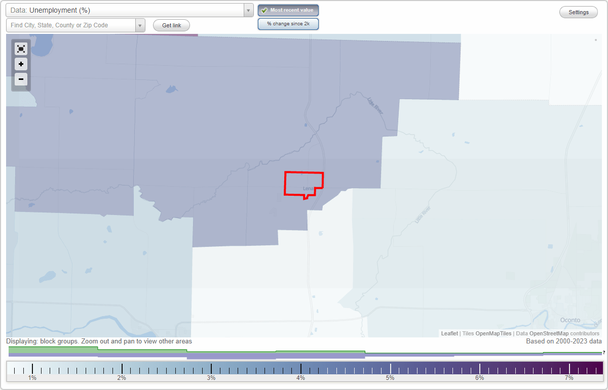Work and Jobs in Lena, Wisconsin (WI) Detailed Stats Occupations