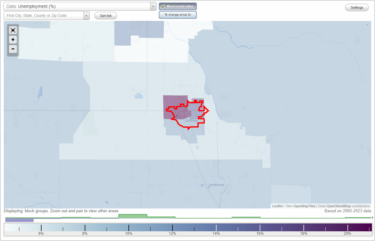 Work and Jobs in Lindsay, California (CA) Detailed Stats Occupations, Industries, Unemployment