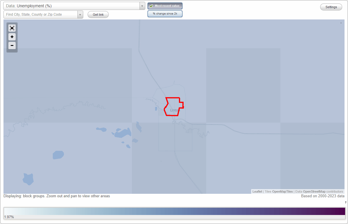Work and Jobs in Linton, North Dakota (ND) Detailed Stats Occupations