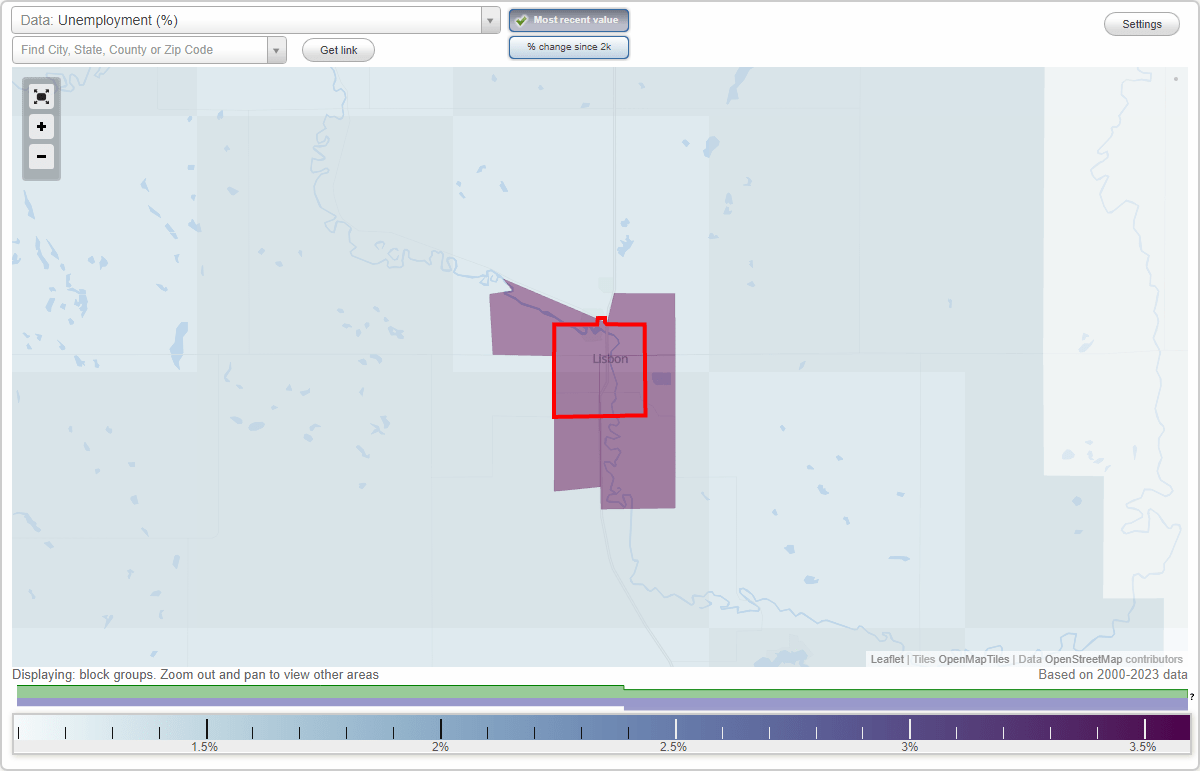 Work and Jobs in Lisbon, North Dakota (ND) Detailed Stats Occupations, Industries, Unemployment