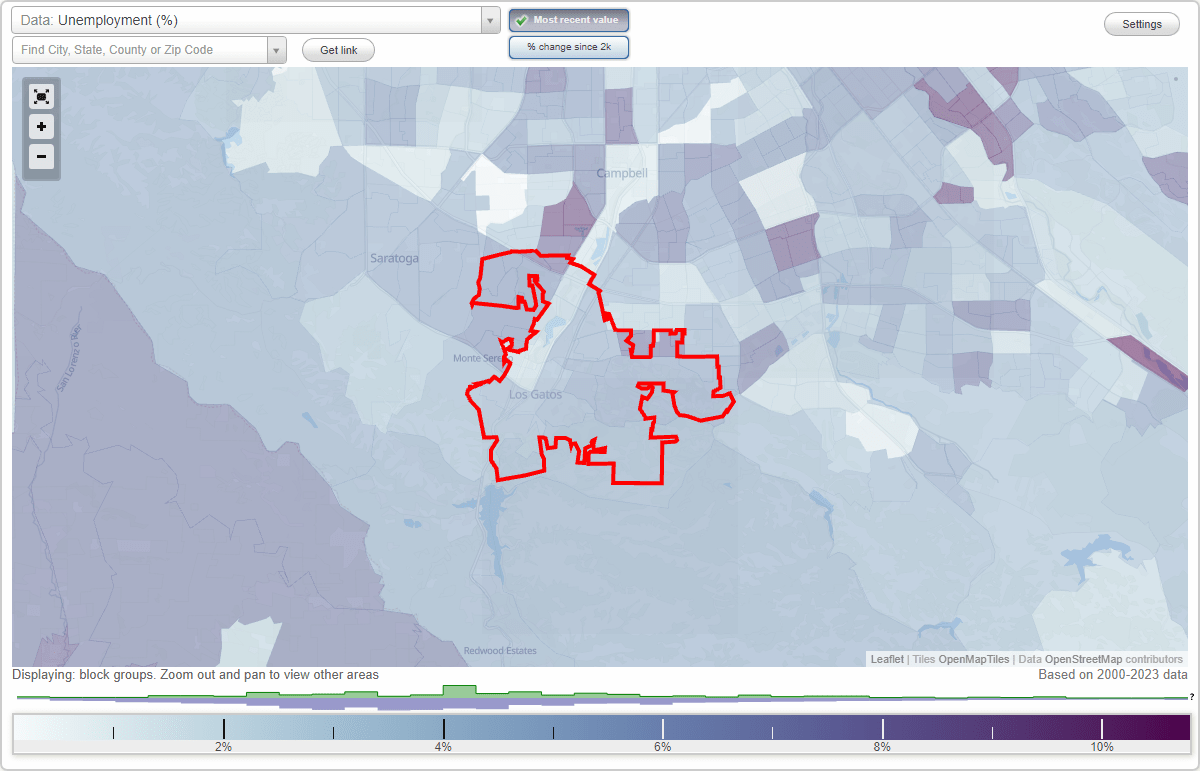 Work and Jobs in Los Gatos, California (CA) Detailed Stats Occupations