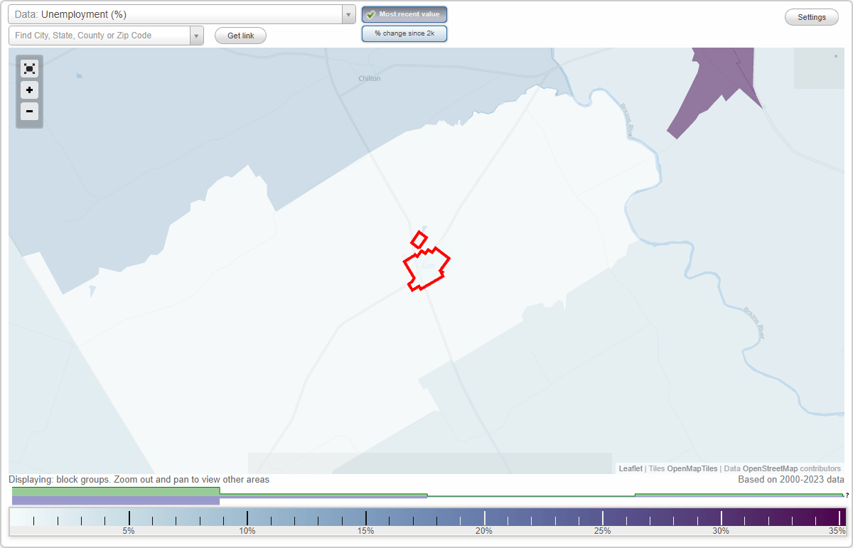 Work and Jobs in Lott, Texas (TX) Detailed Stats Occupations