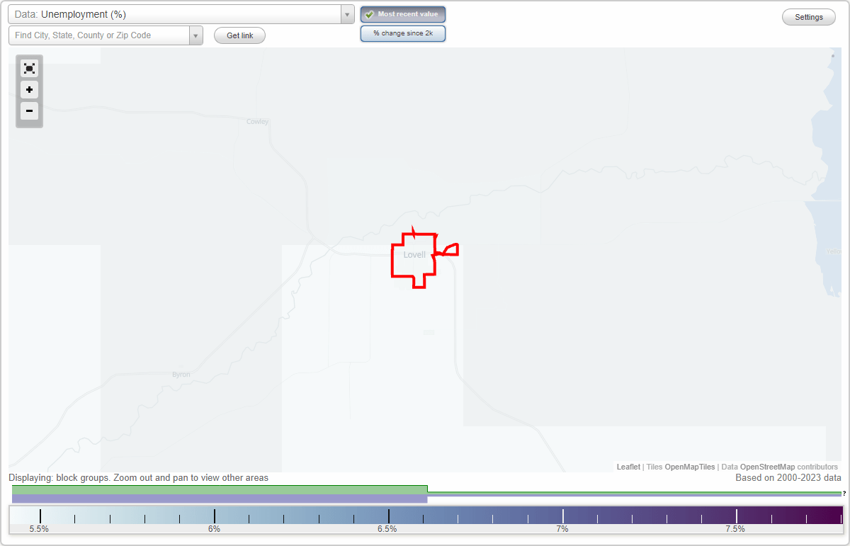 Work and Jobs in Lovell, Wyoming (WY) Detailed Stats Occupations