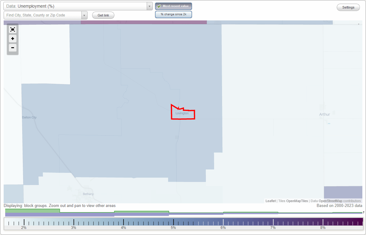 Work and Jobs in Lovington, Illinois (IL) Detailed Stats Occupations