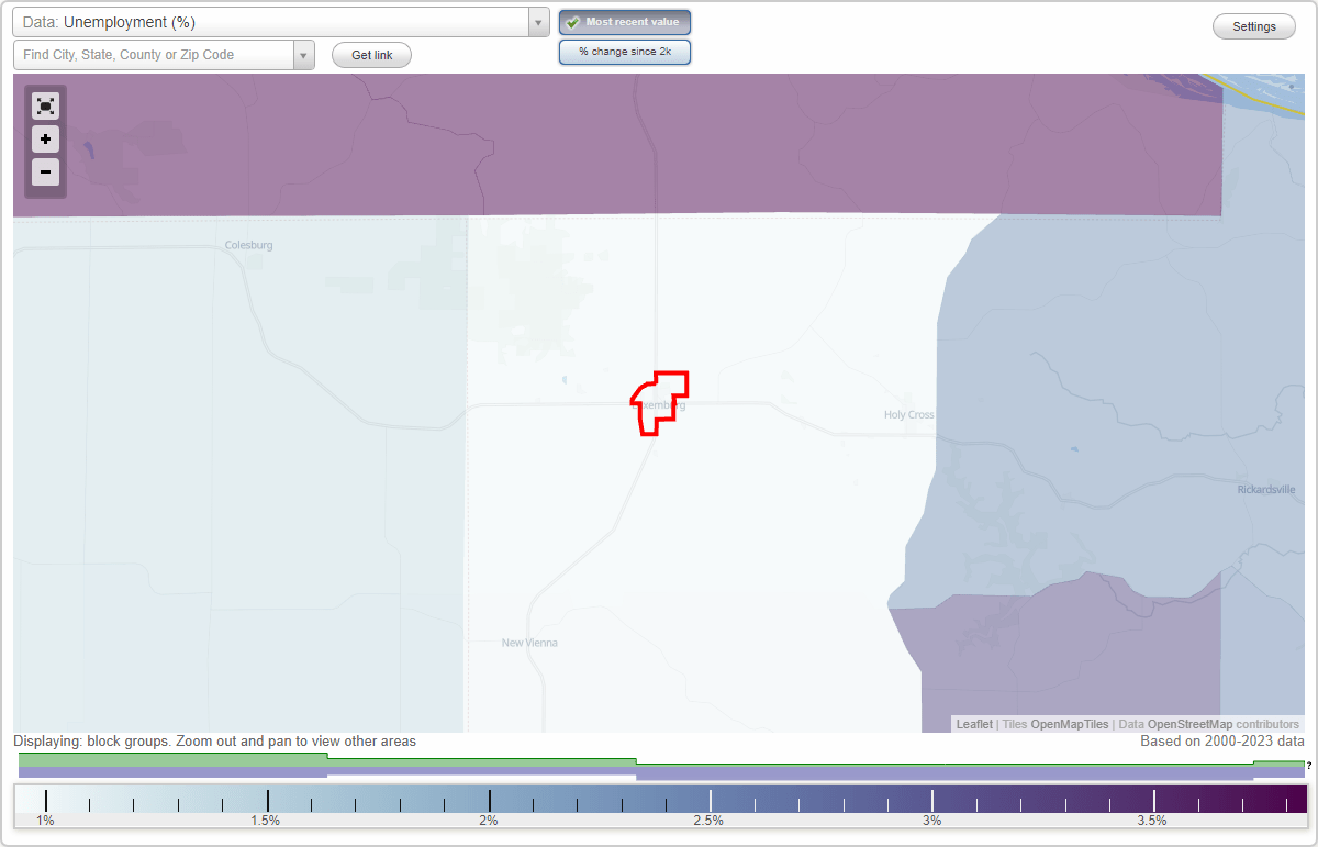 Work and Jobs in Luxemburg, Iowa (IA) Detailed Stats Occupations