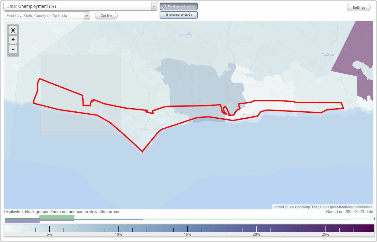Work and Jobs in Malibu, California (CA) Detailed Stats Occupations