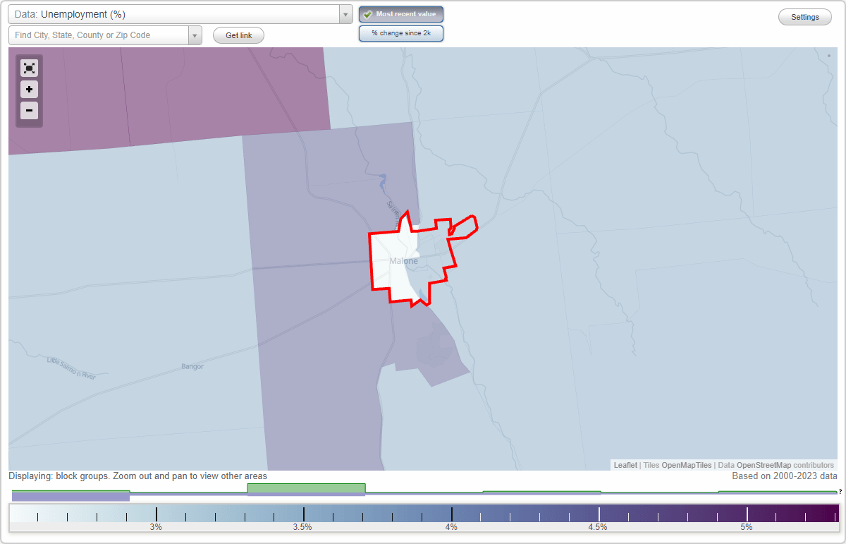 Work and Jobs in Malone, New York (NY) Detailed Stats Occupations