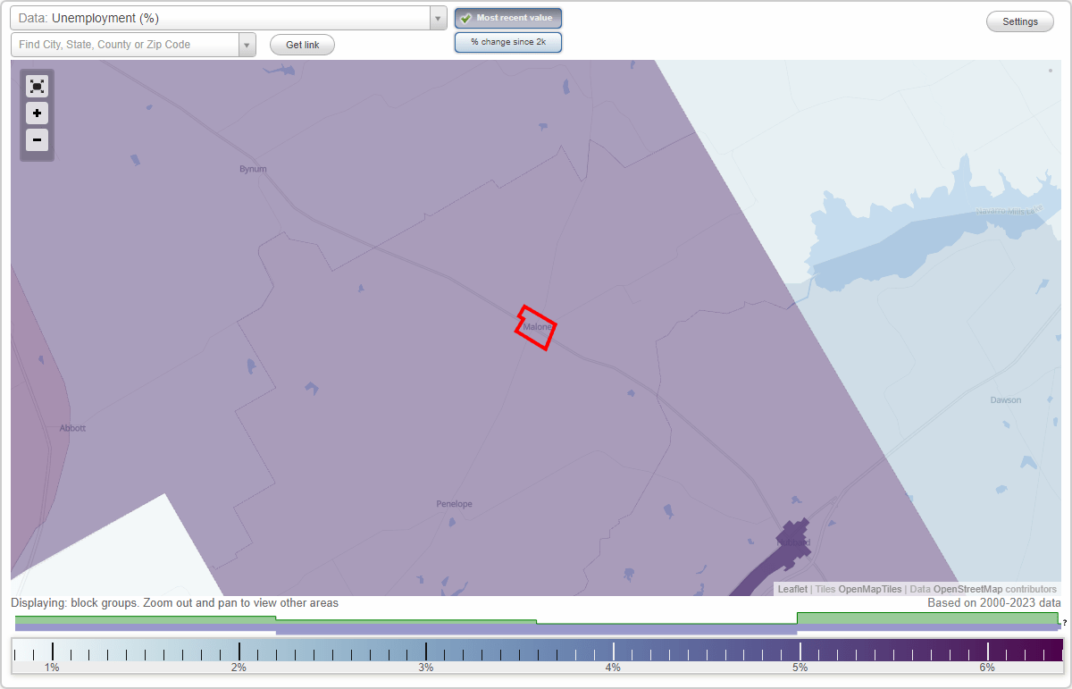 Work and Jobs in Malone, Texas (TX) Detailed Stats Occupations