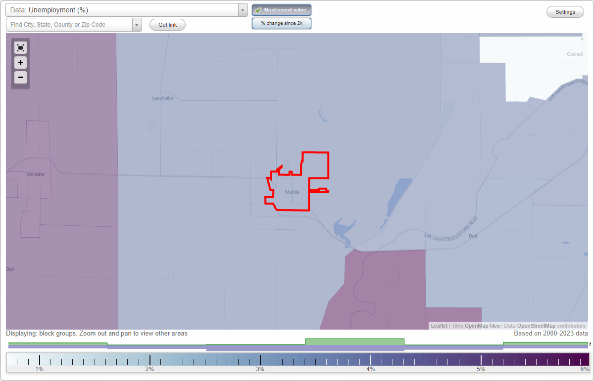 Work and Jobs in Manila, Arkansas (AR) Detailed Stats Occupations