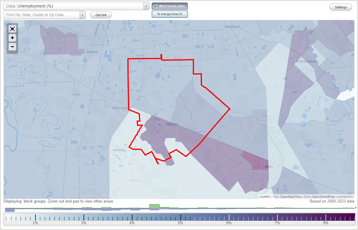 Work and Jobs in Manvel, Texas (TX) Detailed Stats Occupations