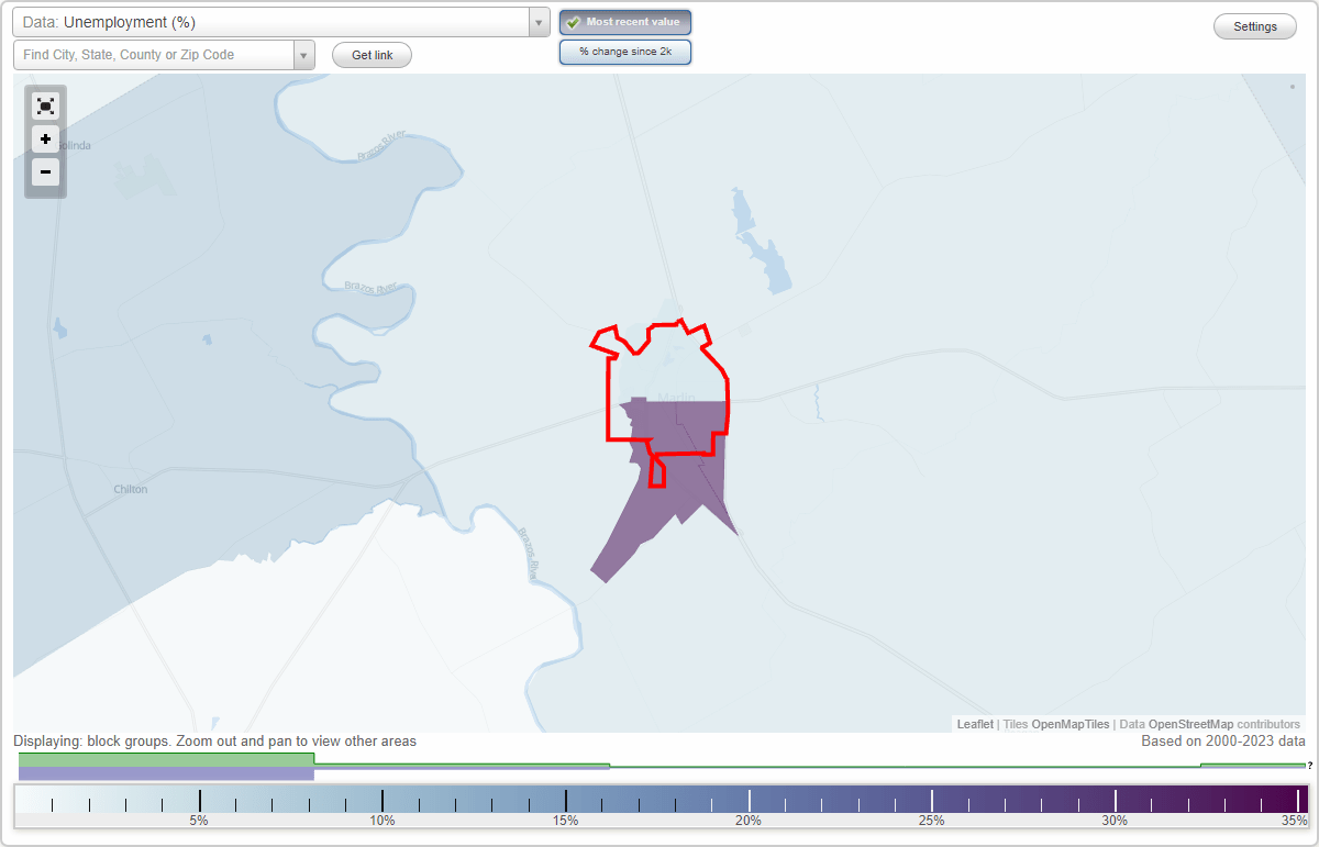 Work and Jobs in Marlin, Texas (TX) Detailed Stats Occupations