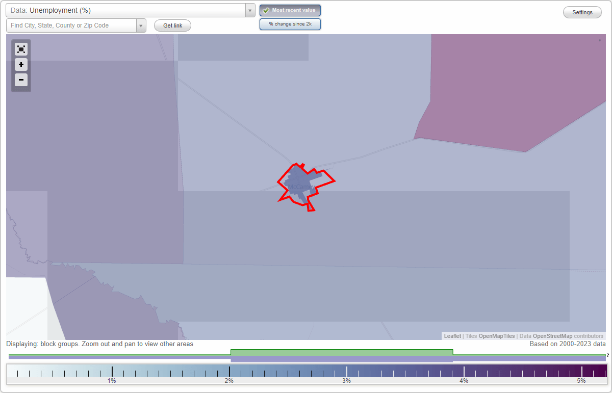 Work and Jobs in McCamey, Texas (TX) Detailed Stats Occupations