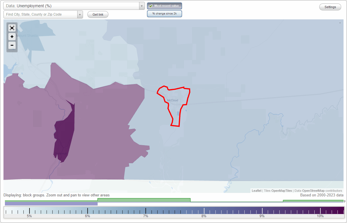 Work and Jobs in McCloud, California (CA) Detailed Stats Occupations