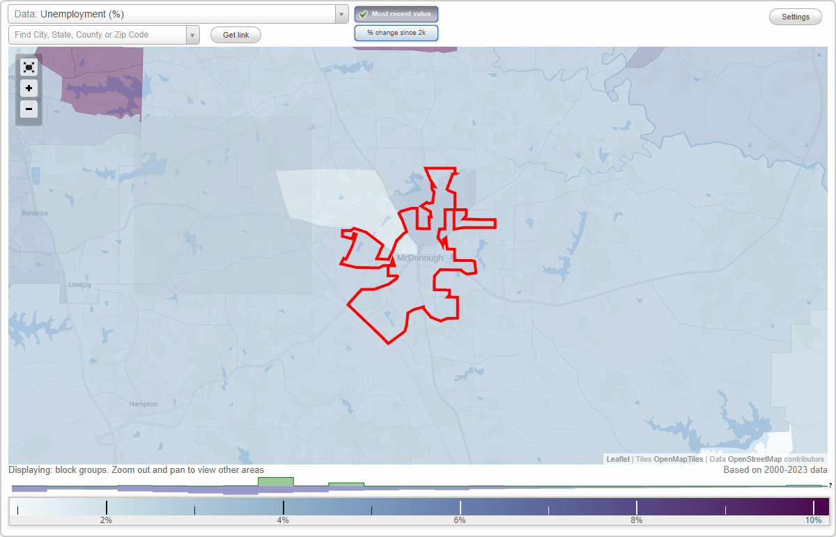 Work and Jobs in McDonough, (GA) Detailed Stats Occupations, Industries, Unemployment