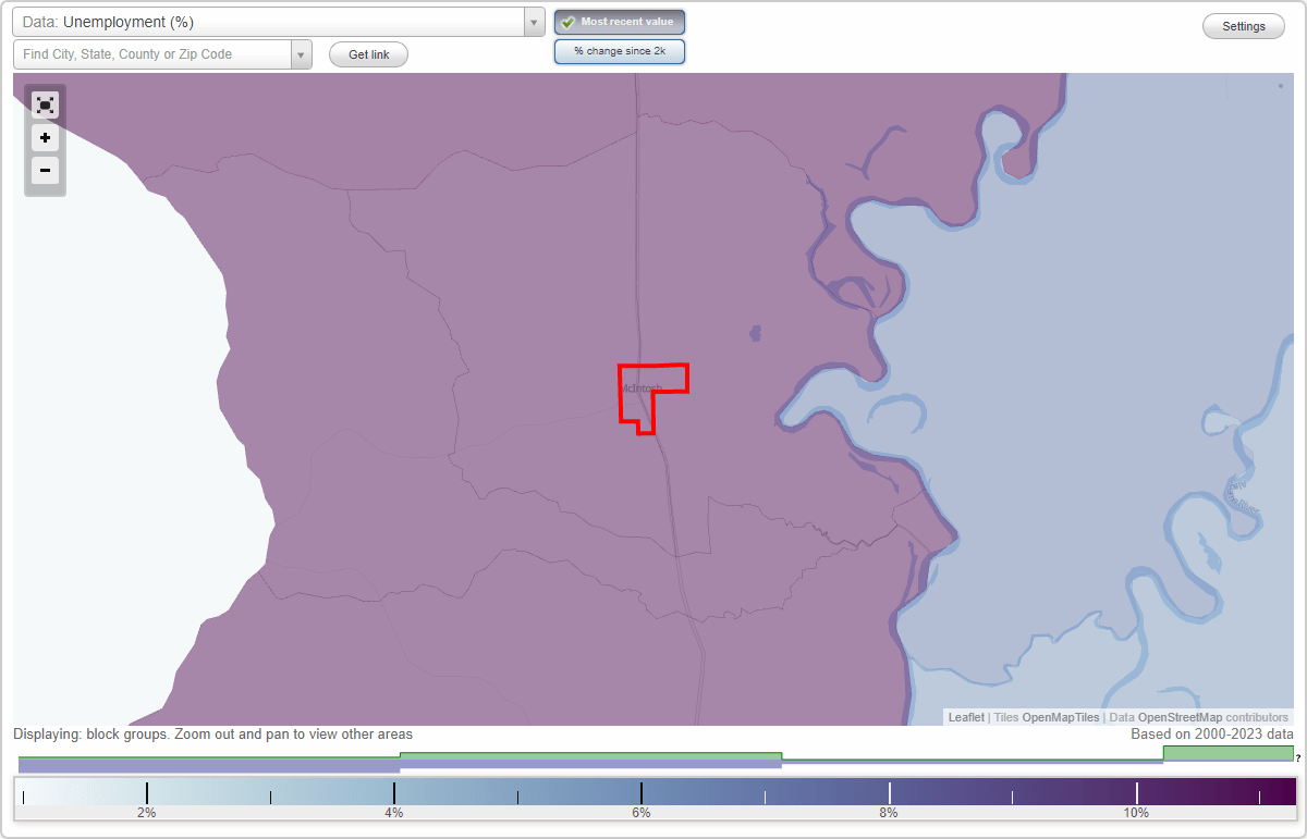 Work and Jobs in McIntosh, Alabama (AL) Detailed Stats Occupations