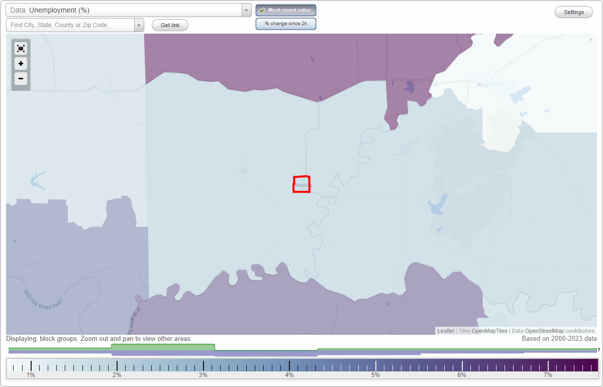 Work and Jobs in Medora, Indiana (IN) Detailed Stats Occupations