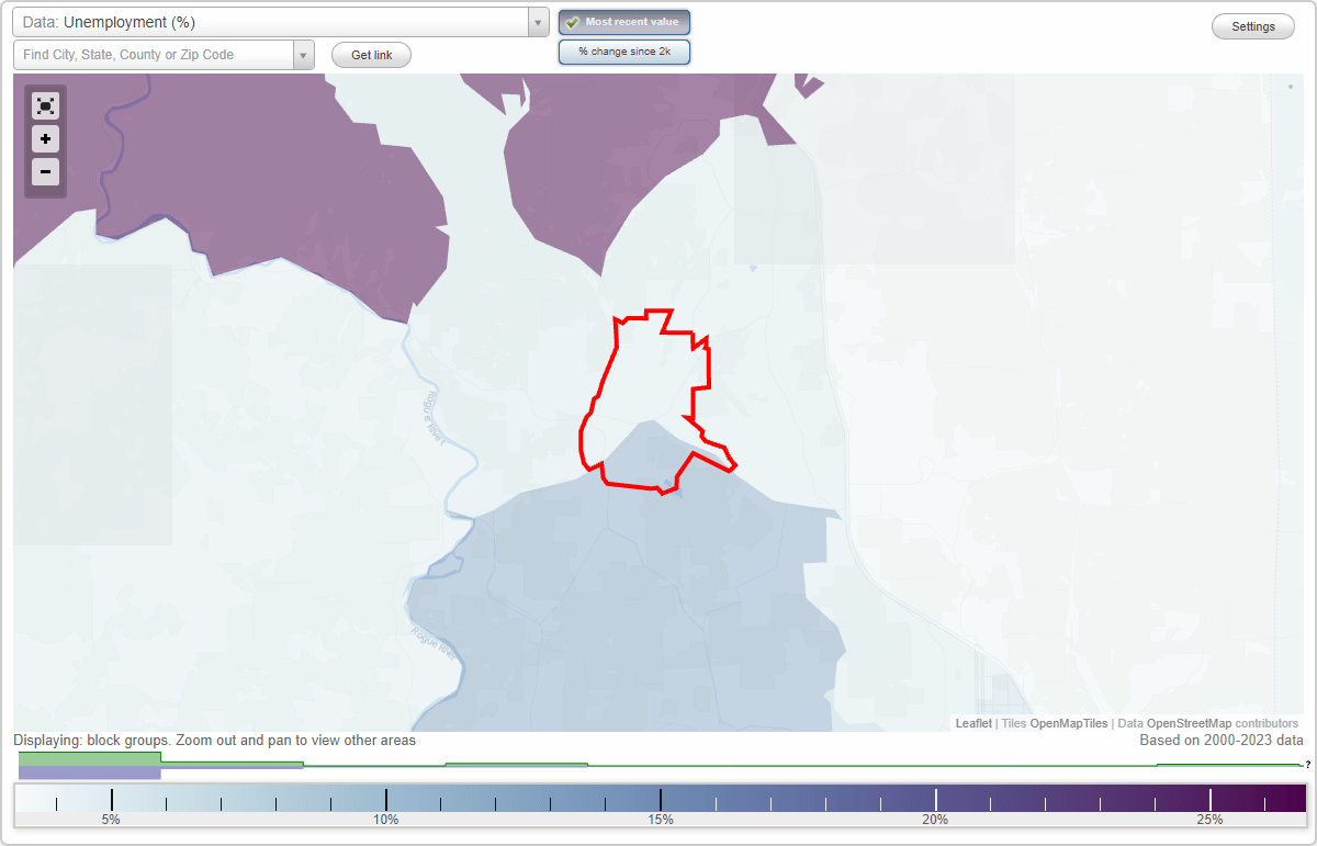 Work and Jobs in Merlin, Oregon (OR) Detailed Stats Occupations