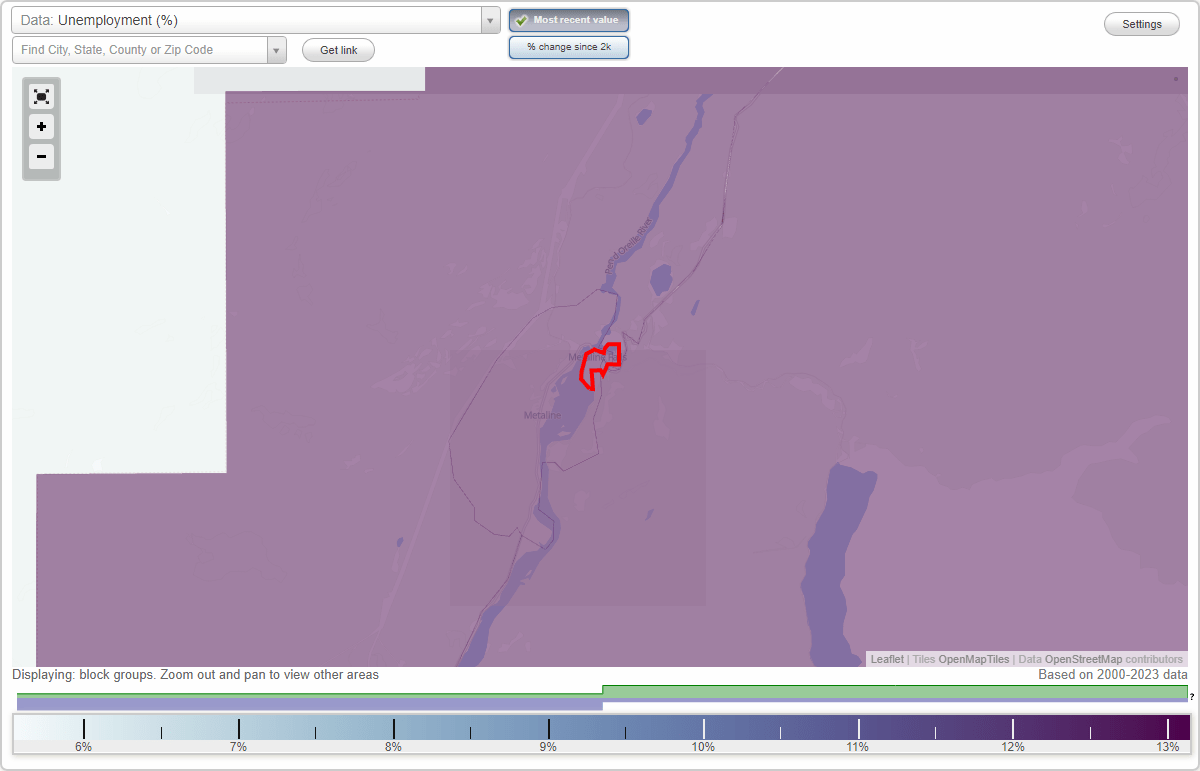 Work and Jobs in Metaline Falls, Washington (WA) Detailed Stats Occupations, Industries