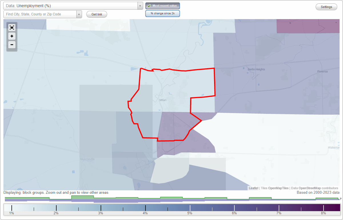 Work and Jobs in Milan, Ohio (OH) Detailed Stats Occupations