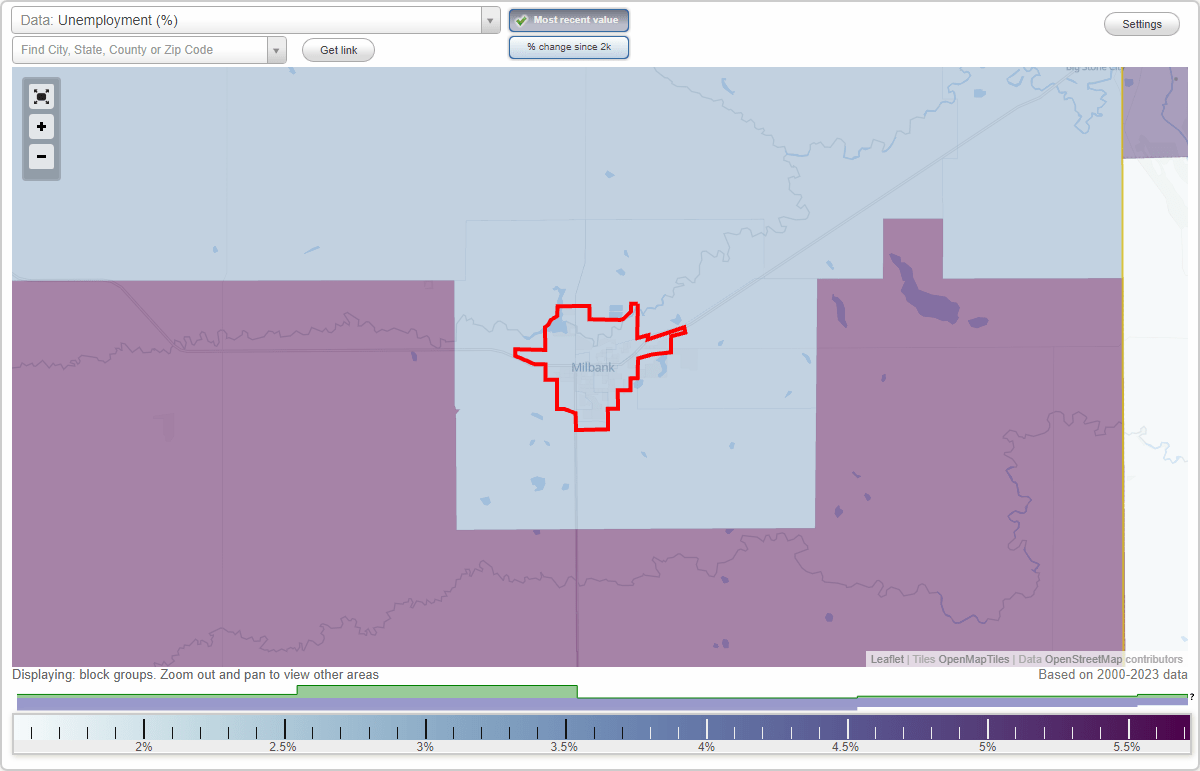Work and Jobs in Milbank, South Dakota (SD) Detailed Stats Occupations