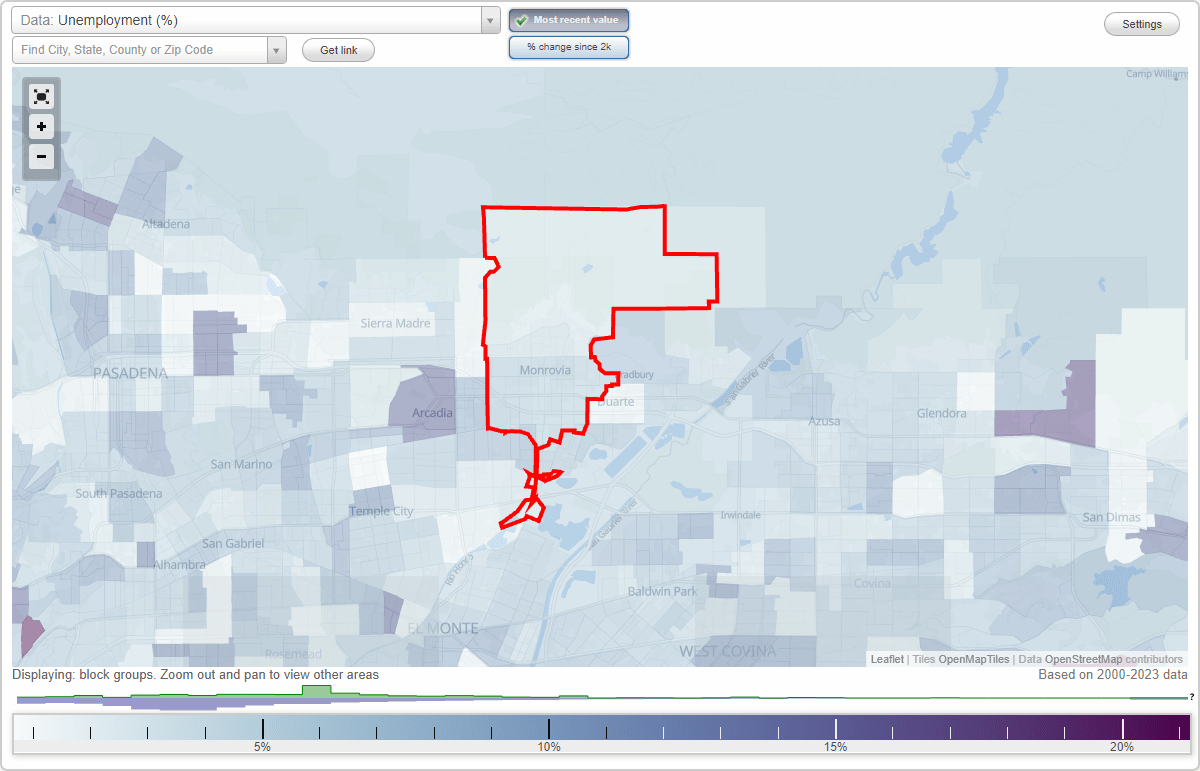 Work and Jobs in Monrovia, California (CA) Detailed Stats Occupations