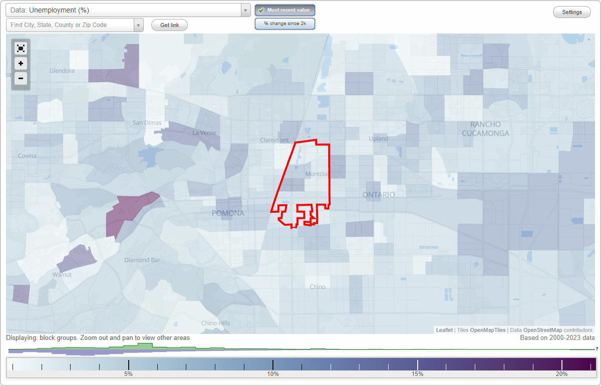 Work and Jobs in Montclair, California (CA) Detailed Stats Occupations