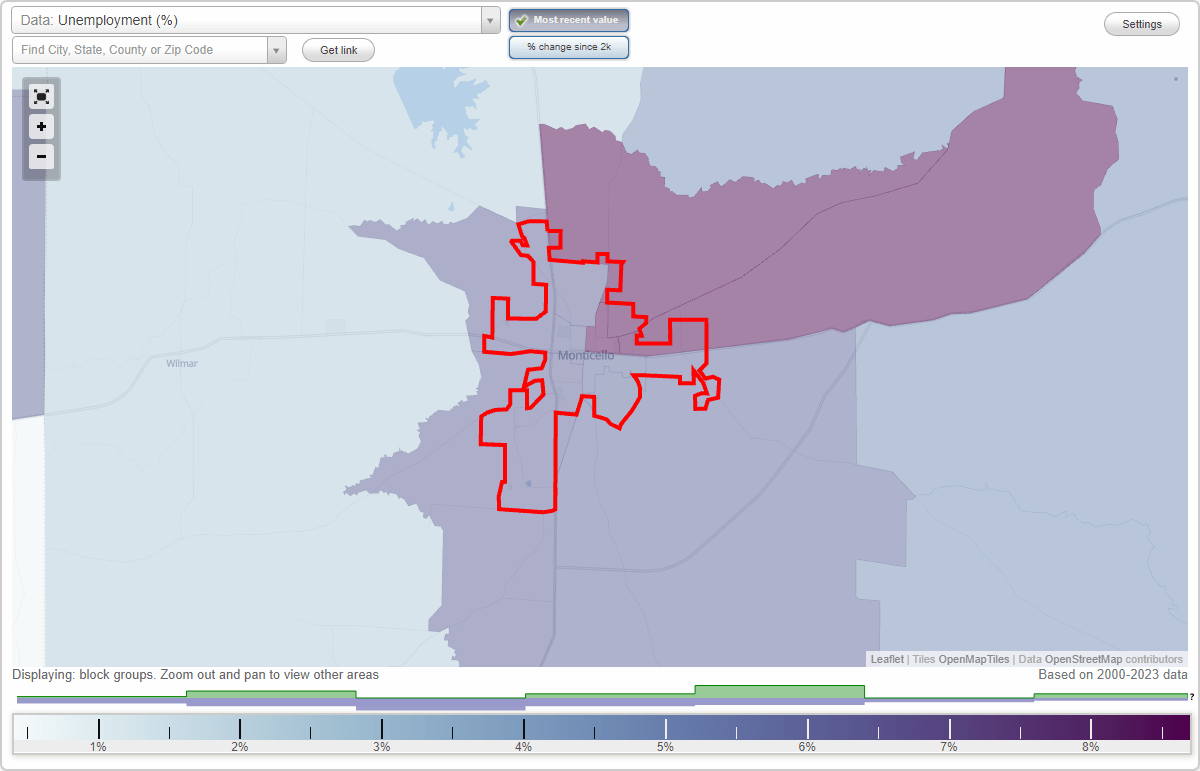 Work and Jobs in Monticello, Arkansas (AR) Detailed Stats Occupations