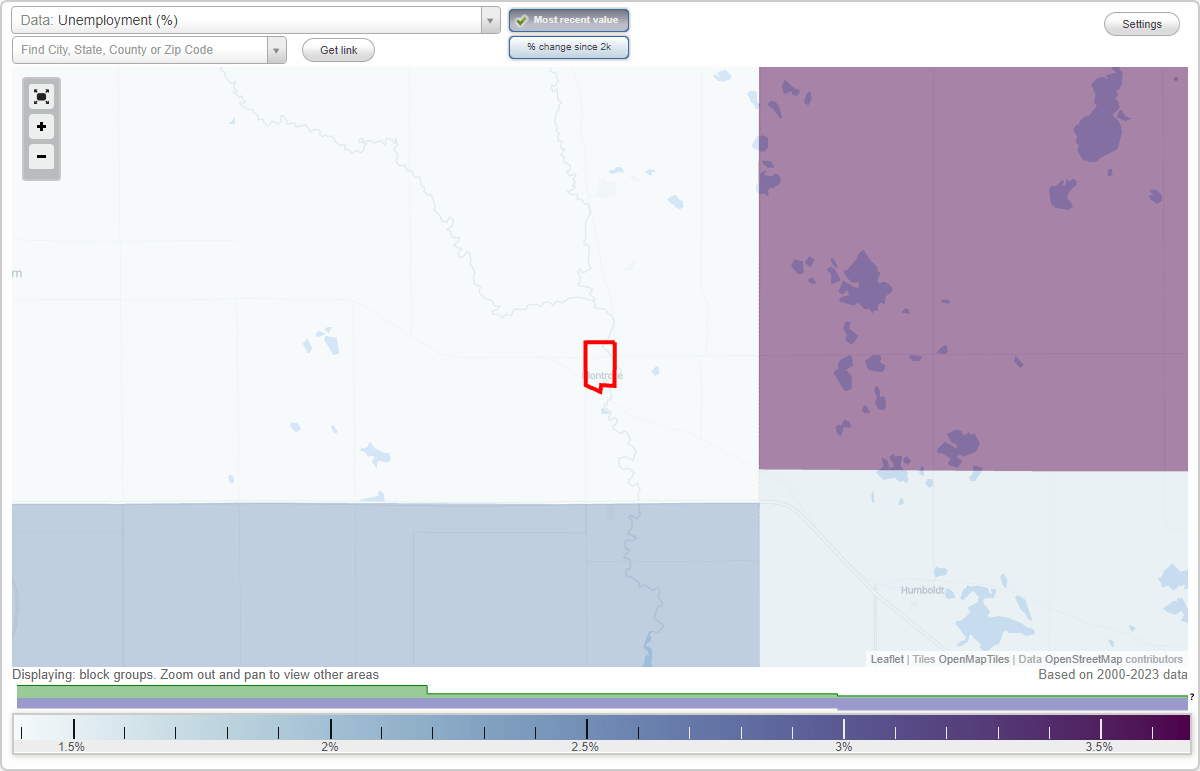Work and Jobs in Montrose, South Dakota (SD) Detailed Stats