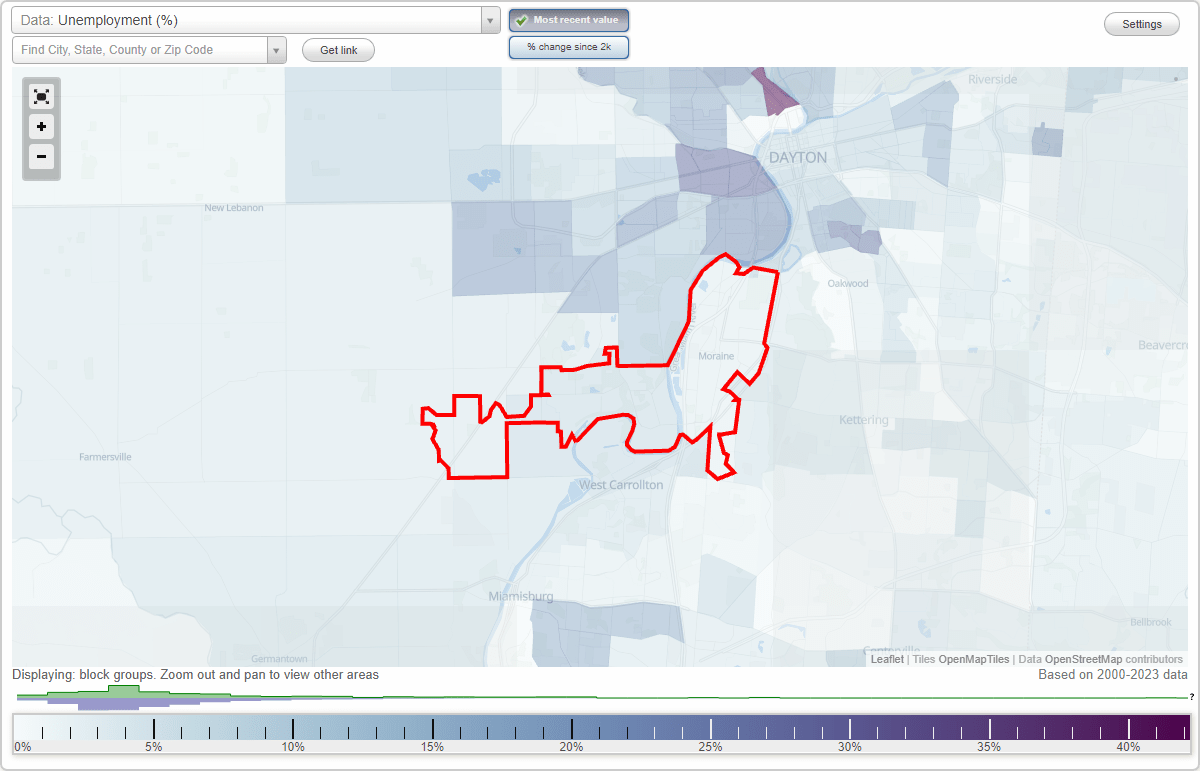Work and Jobs in Moraine, Ohio (OH) Detailed Stats Occupations