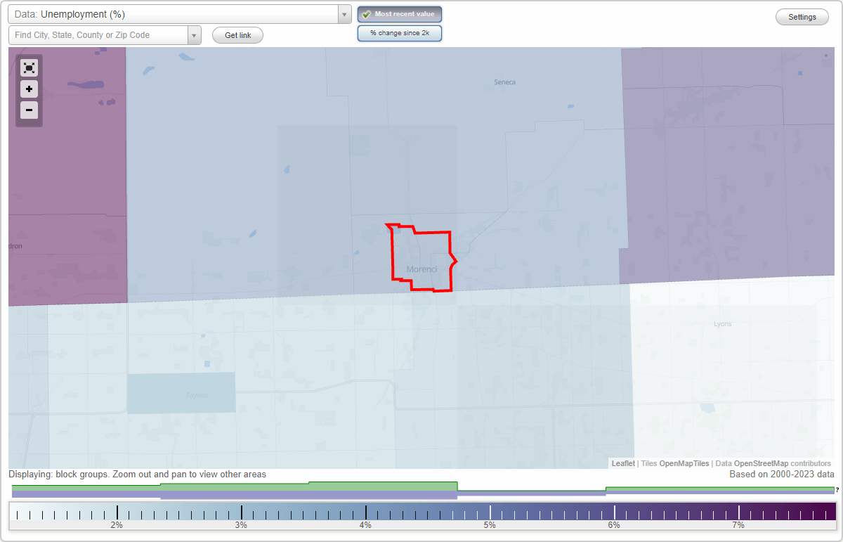 Work and Jobs in Morenci, Michigan (MI) Detailed Stats Occupations